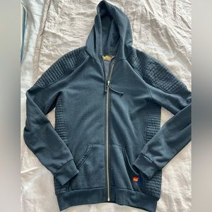 Aviator Nation Moto Zip Hoodie Medium